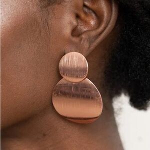 Elegant Copper-Toned Earrings